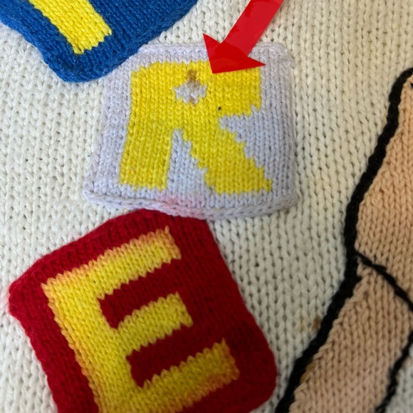 Vintage NO! THE JEANS REVOLT Graphic Crewneck 80’s Longsleeve Sweater SZ:L - Picture 8 of 14